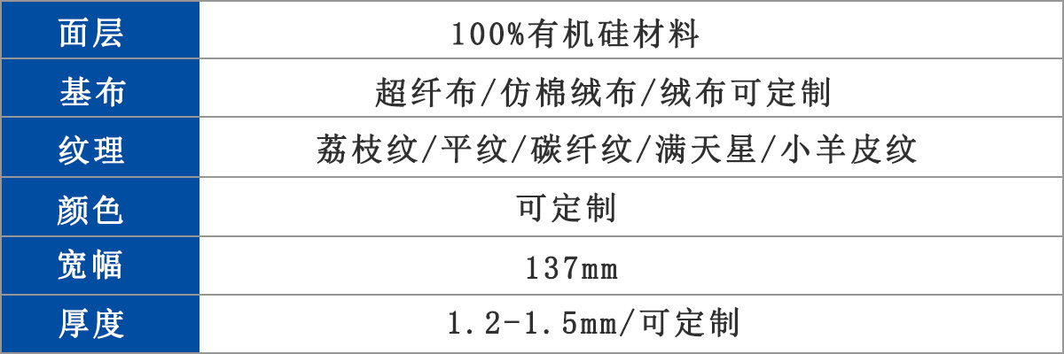 家裝軟包有機硅皮革